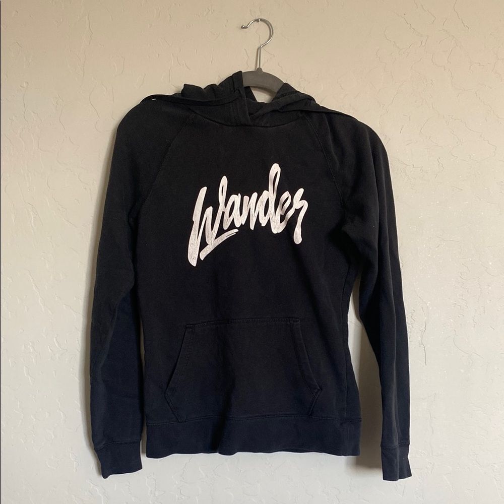 North Face Wander Black Hoodie Sweatshirt